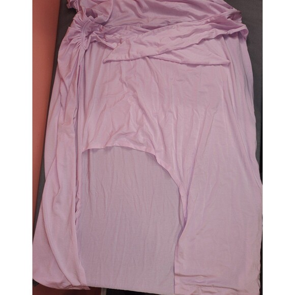 a new day Short Sleeve Tie Front Wrap Dress Pink Large - Picture 5 of 7